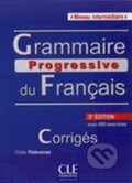 Grammaire progressive du français - Corrigés - Niveau intermédiaire (A2/B1) - Ma&#239;a Gregoire, Cle International, 2013