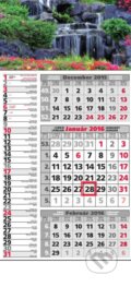 Kombinovaný 3-mesačný kalendár 2016 s motívom vodopádu, Spektrum grafik, 2015