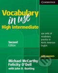Kniha: Vocabulary in Use High Intermediate Students Book with Answers (Michael McCarthy). Cambridge University Press, 2010
