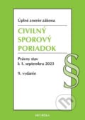 Civilný sporový poriadok. 9. vyd., 9/2023, Heuréka, 2023