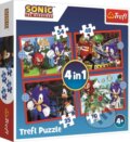 Puzzle: Sonic Dobrodružná jízda 4v1 (Trefl). Trefl, 2023