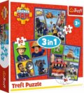 Puzzle: Požárník Sam Samův den 3v1 (Trefl). Trefl, 2023