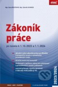Zákoník práce 2023/2024 (sešitové vydání) - Dana Roučková, Zdeněk Schmied, ANAG, 2023