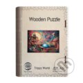 Dřěvěné puzzle/Trippy world A3, EPEE, 2023