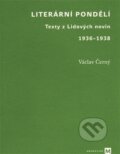 Kniha: Literární pondělí (Václav Černý). Filozofická fakulta UK v Praze, 2016