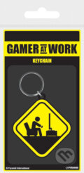 Prívesok na kľúče Gamer At Work: Caution Sign, , 2019