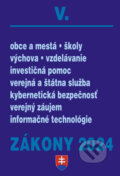 Zákony 2024/V - Štátna a verejná správa, školy a obce, Poradca s.r.o., 2024