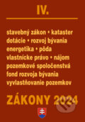 Kniha: Zákony 2024/IV - Stavebné zákony a predpisy (Poradca s.r.o.). Poradca s.r.o., 2024