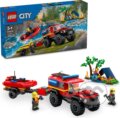 Spoločenská hra: LEGO® City 60412 Hasičské auto 4x4 a záchranný čln (LEGO). LEGO, 2024