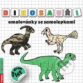 Kniha: Dinosauři - omalovánky se samolepkami (Radka Kneblová). Rubico, 2024