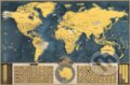 Stírací mapa světa EN - coffee edice XXL, Giftio, 2024