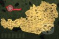 Stírací mapa Rakouska Deluxe - zlatá, Giftio, 2024
