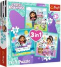 Trefl Puzzle 3v1 - Gabbyine aktivity / Universal Gabby&#039;s Dollhouse, Trefl, 2024