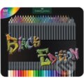 Pastelky Black Edition set plech 100 farebné (Faber-Castell). Faber-Castell