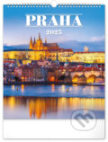 Nástenný kalendár Praha 2025, Notique, 2024