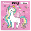 Nástenný poznámkový kalendár Šťastné jednorožce 2025, Notique, 2024