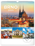 Nástěnný kalendář Brno 2025, Notique, 2024