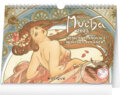 Stolní měsíční kalendář Alfons Mucha 2025, Notique, 2024
