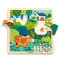 Puzzle: Na farme: drevené puzzle (Djeco). Djeco, 2024