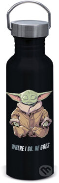 Fľaša hliník Mandalorian Grogu (Merch). Merch, 2024