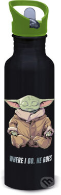Fľaša hliník Vegas Mandalorian Grogu (Merch). Merch, 2024