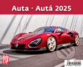 Stolní kalendář Auta 2025 (Helma). Helma, 2024