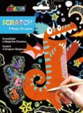 Společenská hra: Škrabací obrázky 4 ks - Drak (Avenir)