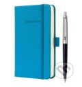 Zápisník CONCEPTUM® design – stredná modrá + pero značky Inoxcrom