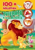 Kniha: Zvieratá a ich mláďatá +100 nálepiek (Foni book)