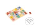 Spoločenská hra: Vkladacie drevené puzzle - farebná abeceda (Woet). Woet, 2024