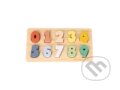 Spoločenská hra: Vkladacie drevené puzzle - čísla od 0 do 9 (Woet). Woet, 2024