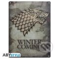 Game of Thrones Plechová ceduľa: Stark (ABYstyle). ABYstyle, 2024