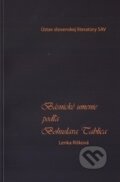 Kniha: Básnické umenie podľa Bohuslava Tablica (Lenka Rišková). Ústav slovenskej literatúry SAV, 2014