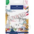 Popisovače Gofa Sketch Dual set 12 farebné (Faber-Castell)