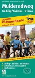Mulderadweg, Freiberg/Zwickau-Dessau 1:50 000 / cyklistická mapa (freytag&berndt)
