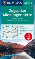 25 Zugspitze, Mieminger Kette 1: 50 000 (Kompass). Kompass, 2023