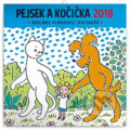 Kalendář poznámkový 2018 - Pejsek a kočička, Presco Group, 2017