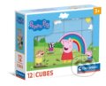 Spoločenská hra: Obrázkové kostky Peppa Pig 12 ks (Clementoni). Clementoni
