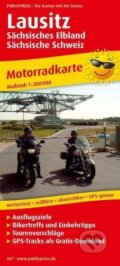 Lausitz, Sächsisches Elbland-Sächsische Schweiz 1:200 000 / motocyklová mapa (freytag&berndt)