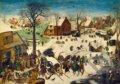 Puzzle: Pieter Bruegel the Elder - The Census at Bethlehem, 1566 (Bluebird). Bluebird