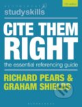 Kniha: Cite Them Right (Graham Shields a Richard Pears). Bloomsbury, 2022