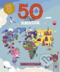 Kniha: 50 Maps of the World (Ben Handicott a Kalya Ryan). Wide Eyed, 2024