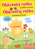 Kniha: Obkresluj ručku: Zvířátka z farmy (Cécile Marbehant)