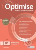 Kniha: Optimise B1 Teacher's Book Premium Pack (Malcolm Mann a Mark Ormerod). MacMillan, 2019