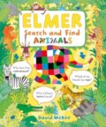 Kniha: Elmer Search and Find Animals (David McKee). Andersen, 2025