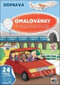 Kniha: Omalovánky A4 se samolepkami Doprava (Jiří Models). Jiří Models, 2025