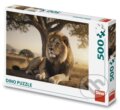 Puzzle: Puzzle 500 Odpočívající lev (Dino). Dino, 2025