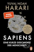 Kniha: SAPIENS - Eine kurze Geschichte der Menschhei (Yuval Noah Harari). Penguin Books, 2024