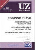 Kniha: ÚZ 996 Rodinné právo (Sagit). Sagit