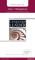 Kniha: New Language Leader Upper Intermediate eText Access Card with MyEnglishLab Pack (David Cotton). Pearson